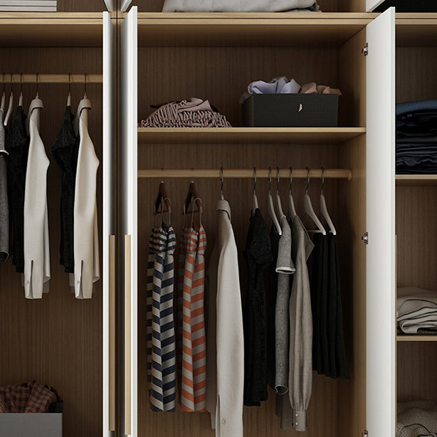 Gabinetto del guardaroba incernierato con armadio contemporaneo dell'asta di abbigliamento