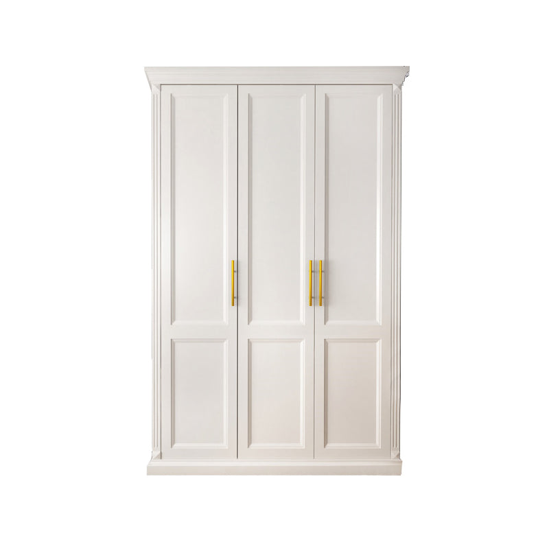 Solid Wood Wardrobe Armoire with Shelves French Country Wardrobe Cabinet 53"L x 24"W x 91"H Armoires & Wardrobes Clearhalo 'Armoires & Wardrobes' 'armoires_wardrobes' 'Bedroom Furniture' 'furn' 'furn_armoires_wardrobes' 'Furniture' 6693529