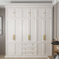 Solid Wood Wardrobe Armoire with Shelves French Country Wardrobe Cabinet Clearhalo 'Armoires & Wardrobes' 'armoires_wardrobes' 'Bedroom Furniture' 'furn' 'furn_armoires_wardrobes' 'Furniture' 6693535
