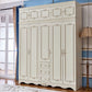 French Country Wardrobe Cabinet with Shelves Wood Wardrobe Closet