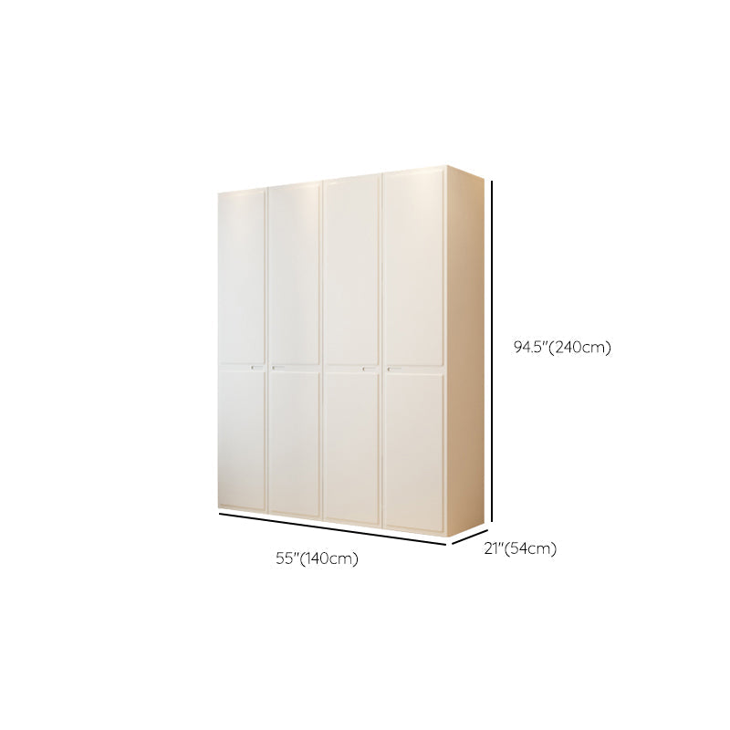 Contemporary Wardrobe Closet with Drawer White Wardrobe Cabinet
