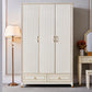 Solid Wood Wardrobe Cabinet French Country White Wardrobe Armoire