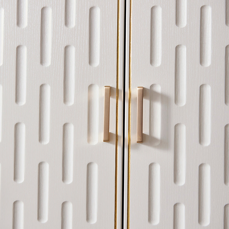 Solid Wood Wardrobe Cabinet French Country White Wardrobe Armoire