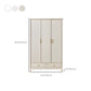Solid Wood Wardrobe Cabinet French Country White Wardrobe Armoire