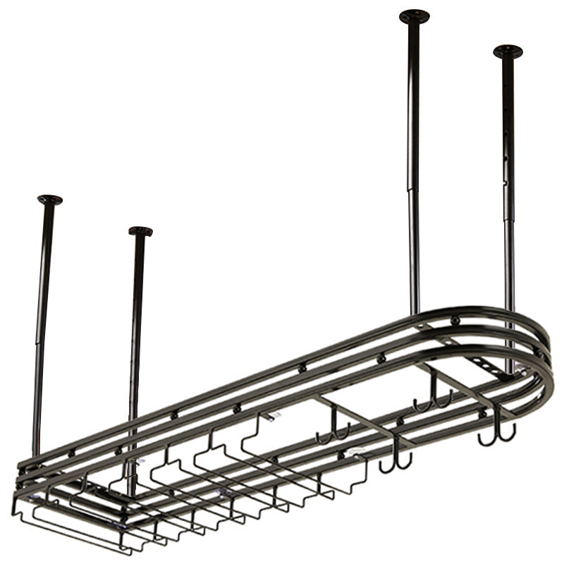 Porte-vin en verre et en étouffage industriel support en métal