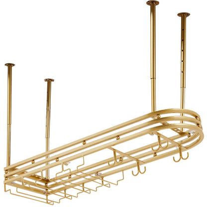 Porte-vin en verre et en étouffage industriel support en métal