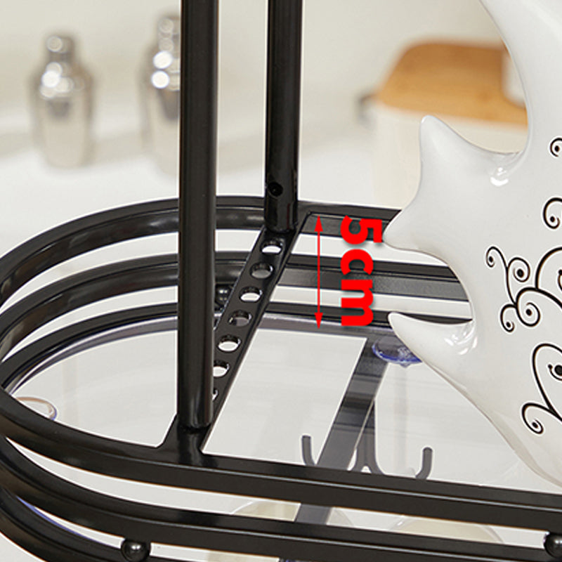 Porte-vin en verre et en étouffage industriel support en métal