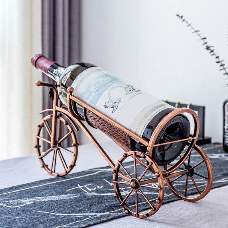 Porta di vino da banco in metallo controcette moderna porta bottiglia di vino in ottone