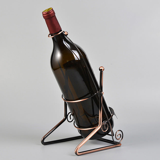 Porta di vino da banco in metallo controcette moderna porta bottiglia di vino in ottone