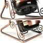 Metal Countertop Wine Glass Rack Modern Brass Wine Bottle Holder