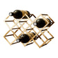 Metal Countertop Wine Glass Rack Modern Stackable Wine Bottle Holder in Gold Clearhalo 'furn' 'furn_wine_racks' 'Furniture' 'Kitchen & Dining Furniture' 'Wine Racks' 'wine_racks' 6693739