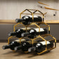 Metal Countertop Wine Glass Rack Modern Stackable Wine Bottle Holder in Gold Clearhalo 'furn' 'furn_wine_racks' 'Furniture' 'Kitchen & Dining Furniture' 'Wine Racks' 'wine_racks' 6693743