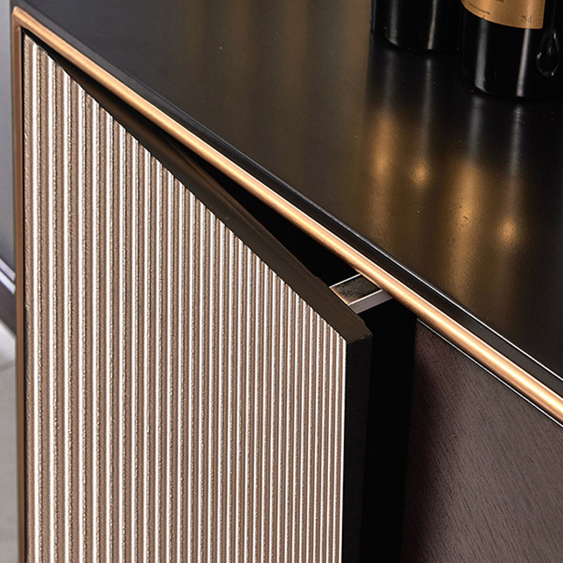 Gabinetto di sideboard in legno massiccio con cassetti moderno server da pranzo
