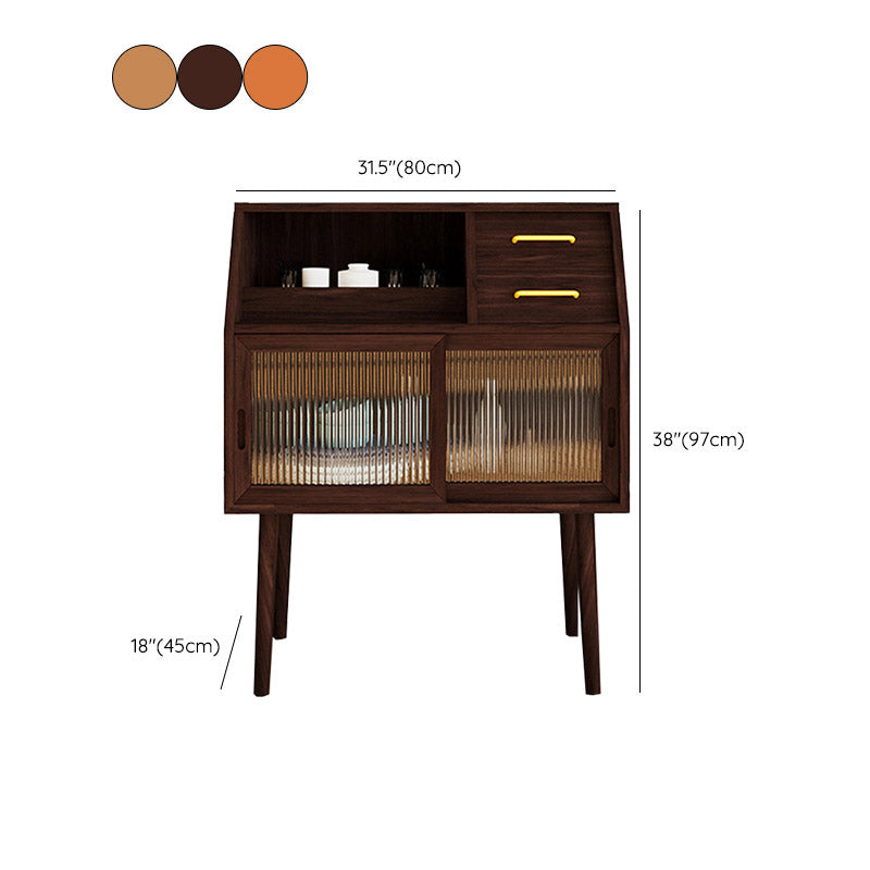 Server moderno del server buffet in legno massiccio - 31,5 "l x 17,8" w x 38,2 "H