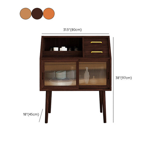 Server moderno del server buffet in legno massiccio - 31,5 "l x 17,8" w x 38,2 "H
