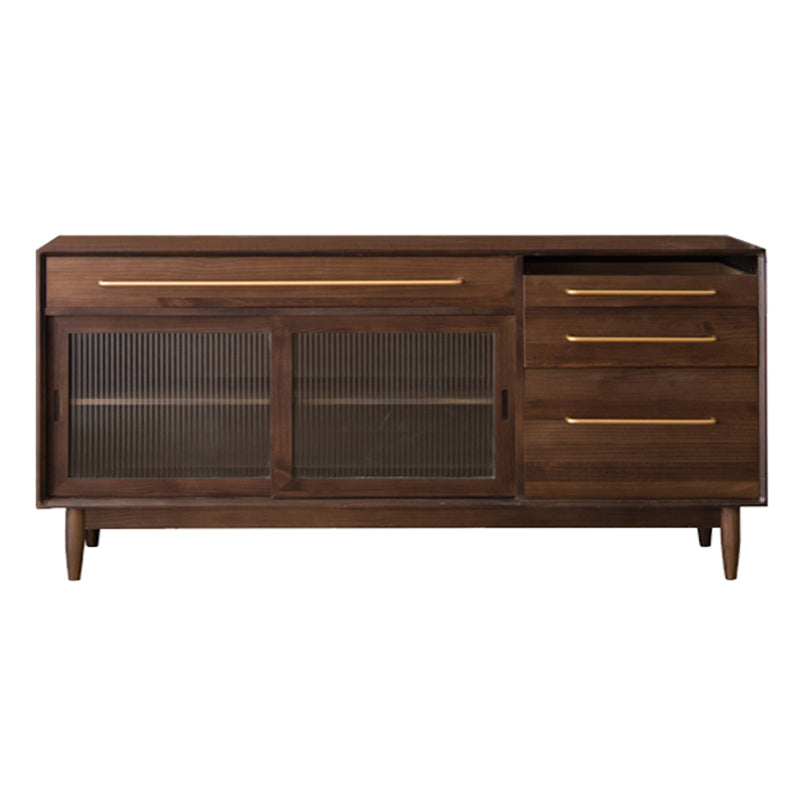 Sideboard in legno massiccio moderno Tavolo da 4-Drawer Sideboard per soggiorno