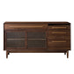 Sideboard in legno massiccio moderno Tavolo da 4-Drawer Sideboard per soggiorno