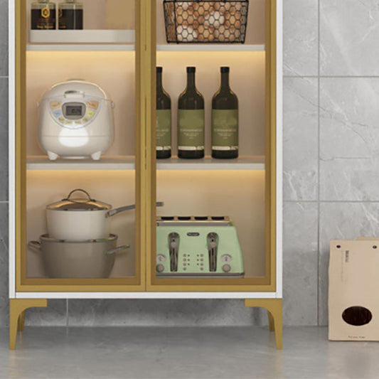 Server moderno per le porte del server di vetro in stile Server in legno senza luci a LED