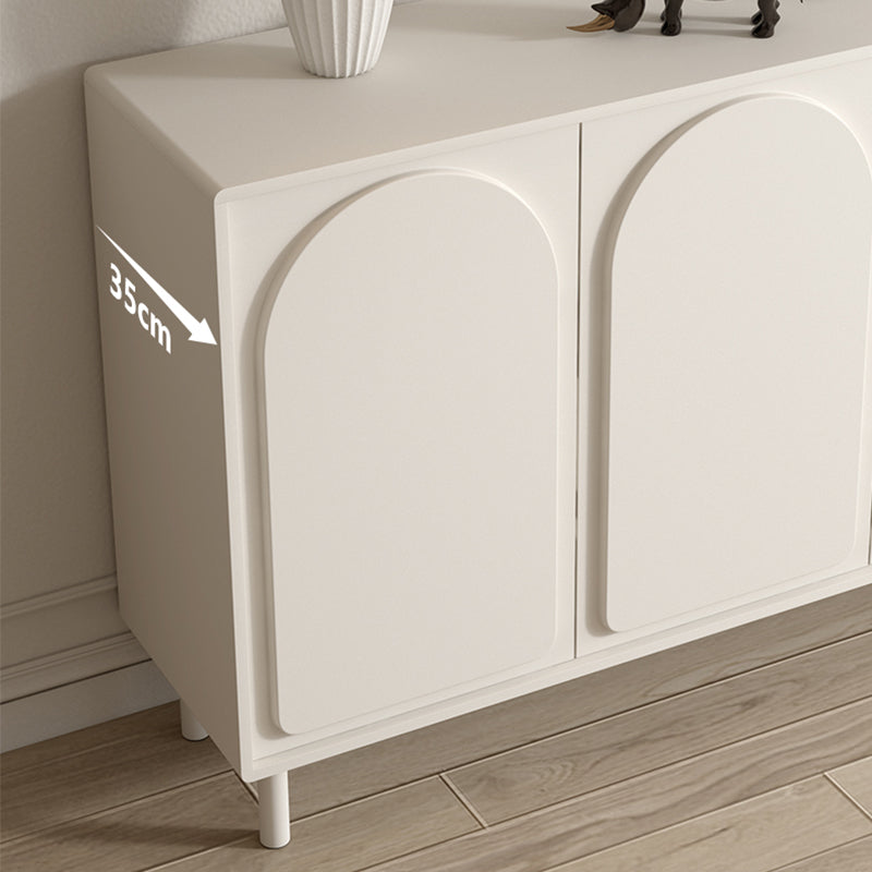 Buffet de restauration en bois crédinza contemporain avec armoires et tiroirs