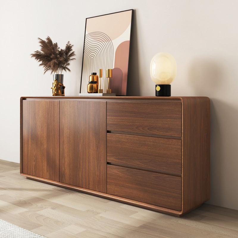Contemporary Style Crednenza Wood Dining Buffet mit Schränken und Schubladen