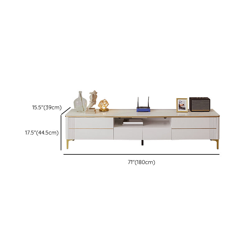 Open Storage TV Stand Console Stone TV Media Console with Drawers Clearhalo 'furn' 'furn_tv_stands_entertainment_centers' 'Furniture' 'Living Room Furniture' 'TV Stands & Entertainment Centers' 'TV Stands & Media Storage Furniture' 'tv_stands_entertainment_centers' 6696248