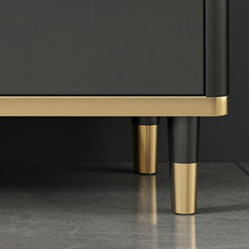 Console porta TV in pietra Console multimediale per TV con contenitore chiuso con gambe
