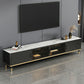 Console porta TV in pietra Console multimediale per TV con contenitore chiuso con gambe