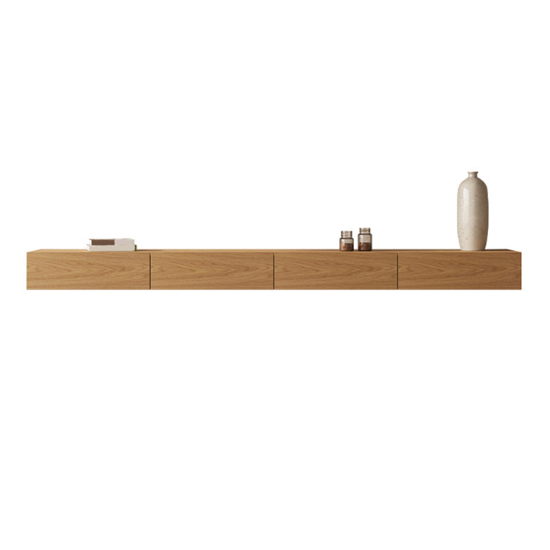 Wall-mounted TV Media Console Wooden TV Stand Console with Drawers 87"L x 12"W x 9"H Clearhalo 'furn' 'furn_tv_stands_entertainment_centers' 'Furniture' 'Living Room Furniture' 'TV Stands & Entertainment Centers' 'TV Stands & Media Storage Furniture' 'tv_stands_entertainment_centers' 6696272