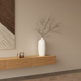 Console TV TV con console di legno con montata a parete con cassetti