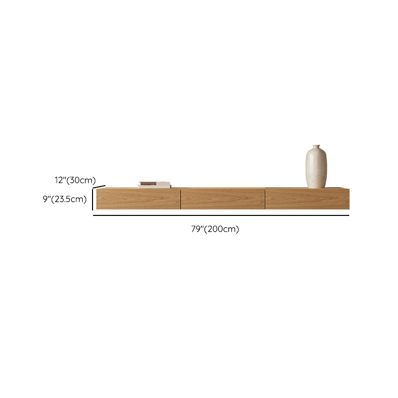 Wall-mounted TV Media Console Wooden TV Stand Console with Drawers Clearhalo 'furn' 'furn_tv_stands_entertainment_centers' 'Furniture' 'Living Room Furniture' 'TV Stands & Entertainment Centers' 'TV Stands & Media Storage Furniture' 'tv_stands_entertainment_centers' 6696280
