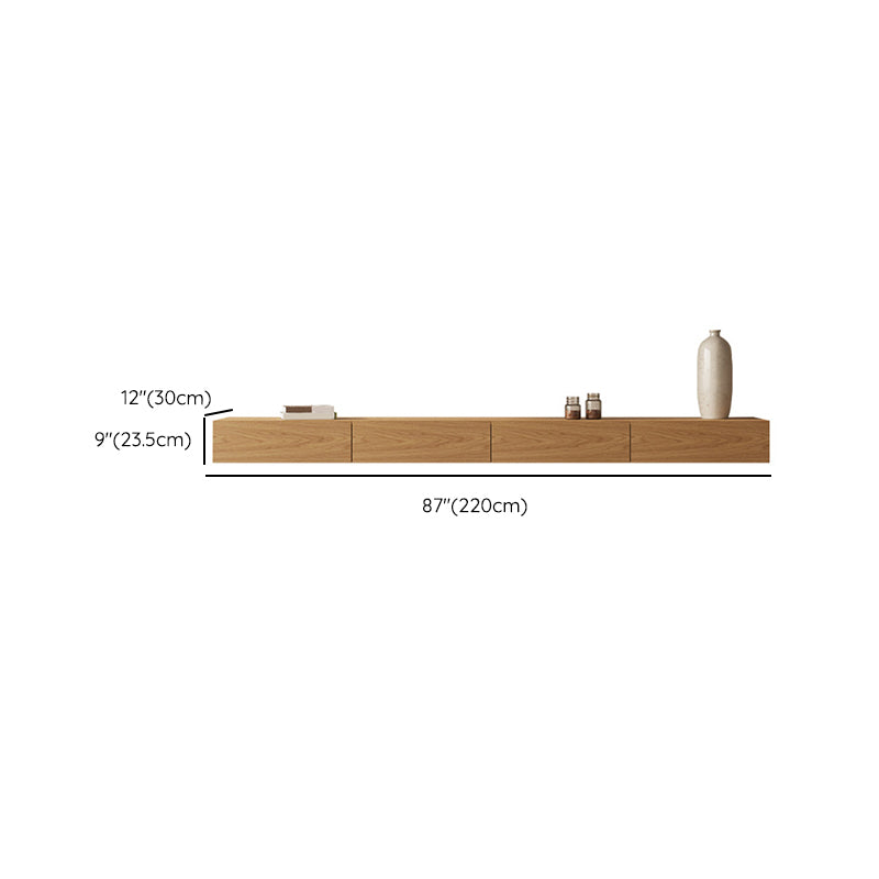 Wall-mounted TV Media Console Wooden TV Stand Console with Drawers Clearhalo 'furn' 'furn_tv_stands_entertainment_centers' 'Furniture' 'Living Room Furniture' 'TV Stands & Entertainment Centers' 'TV Stands & Media Storage Furniture' 'tv_stands_entertainment_centers' 6696281