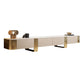 Stone TV Stand Console Contemporary TV Media Console with Drawers Clearhalo 'furn' 'furn_tv_stands_entertainment_centers' 'Furniture' 'Living Room Furniture' 'TV Stands & Entertainment Centers' 'TV Stands & Media Storage Furniture' 'tv_stands_entertainment_centers' 6696289