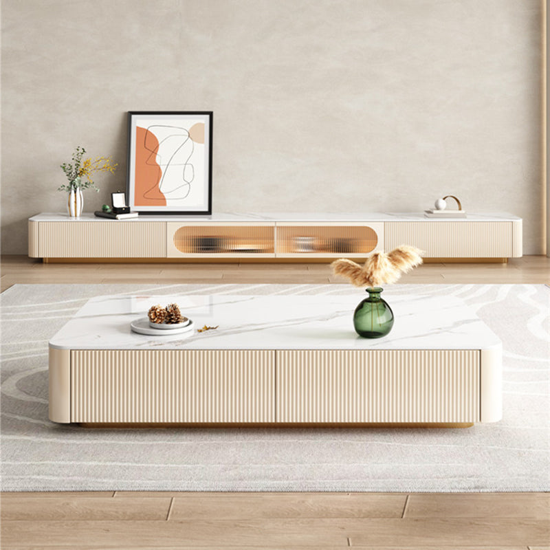 Console TV multimediale contemporanea Console TV sospesa con cassetti