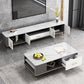 Glam Media Console TV Stand Stone TV Stand Console with Drawer