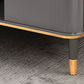 Glam Media Console TV Stand Stone TV Stand Console with Drawer