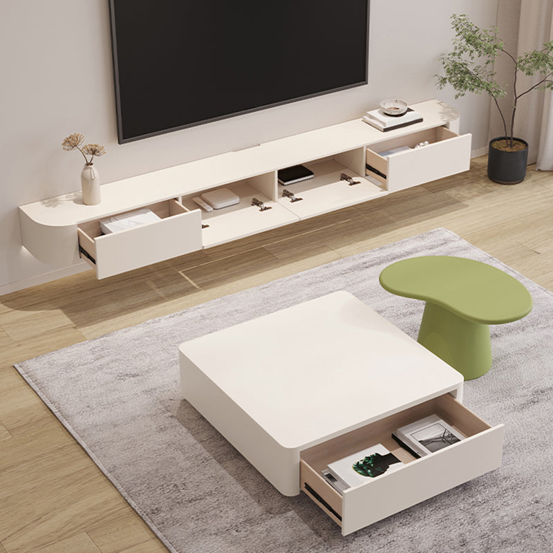 Console multimediale contemporanea Console porta TV a parete con cassetti