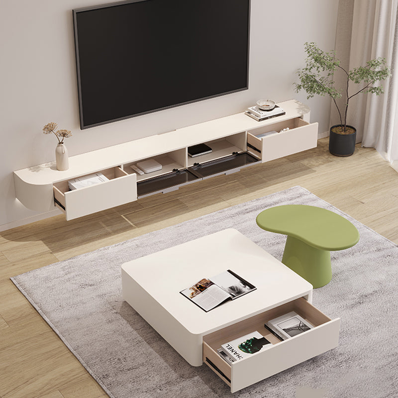 Console multimediale contemporanea Console porta TV a parete con cassetti