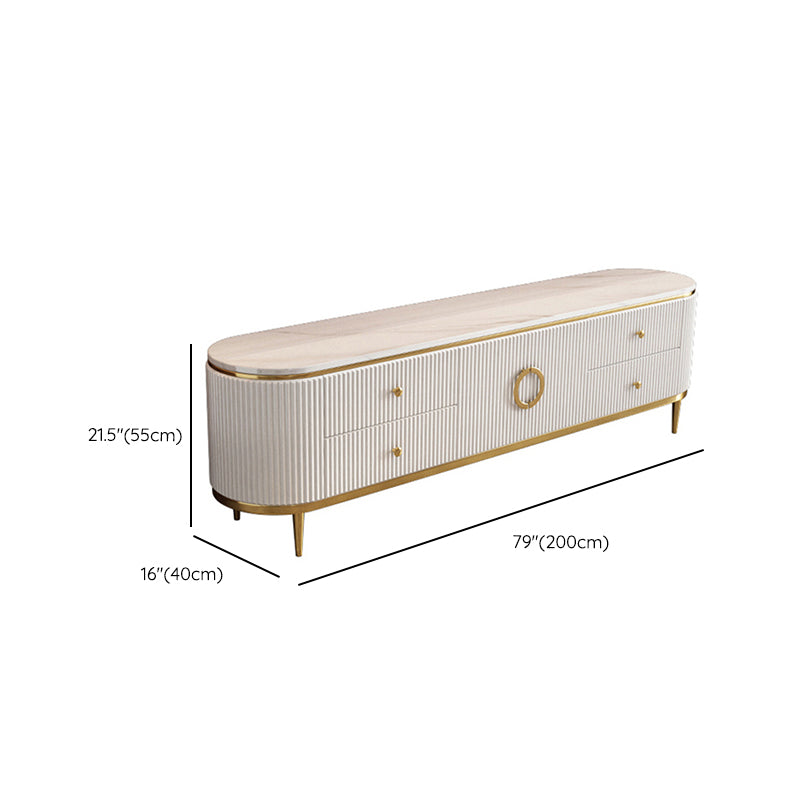 Contemporary TV Media Console Stone TV Console with 4 Drawers Clearhalo 'furn' 'furn_tv_stands_entertainment_centers' 'Furniture' 'Living Room Furniture' 'TV Stands & Entertainment Centers' 'TV Stands & Media Storage Furniture' 'tv_stands_entertainment_centers' 6696389