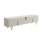 Console porta TV con contenitore chiuso Console multimediale TV in pietra con gambe