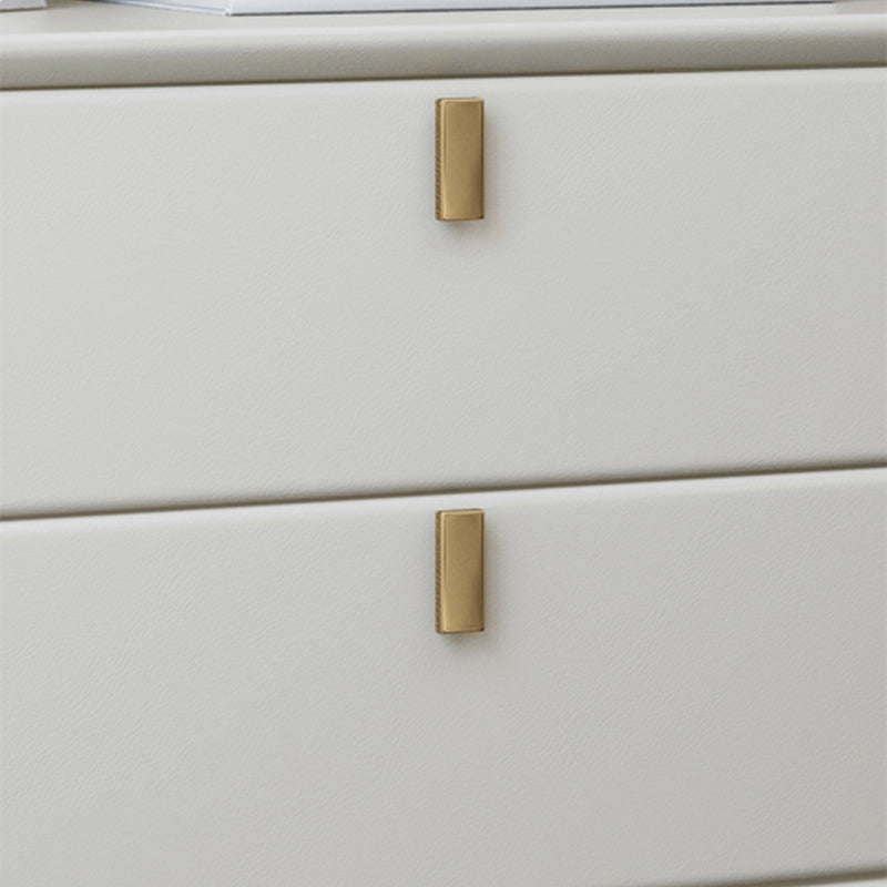 Zeitgenössischer Betten Nachttisch Leder am Nachtschrank mit Schubladen