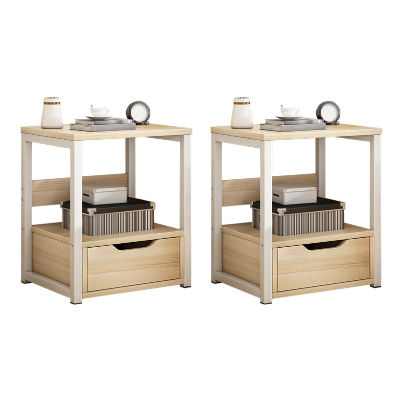 Tavolo da tavolo in legno comodino tavolo da notte contemporanea per camera da letto