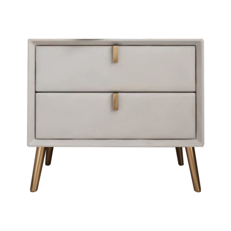 Massives Holz am Nachttisch Nachttisch mit 2 Schubladen