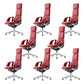 Modern Slide Desk Chair Adjustable Seat Height Fixed Arms Office Chair with Wheels