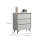 15.6-inch W Modern Storage Chest Stone Storage Chest Dresser with 3/6 Drawers Clearhalo 'Bedroom Furniture' 'Dressers & Chests' 'dressers_chests' 'furn' 'furn_dressers_chests' 'Furniture' 6697065