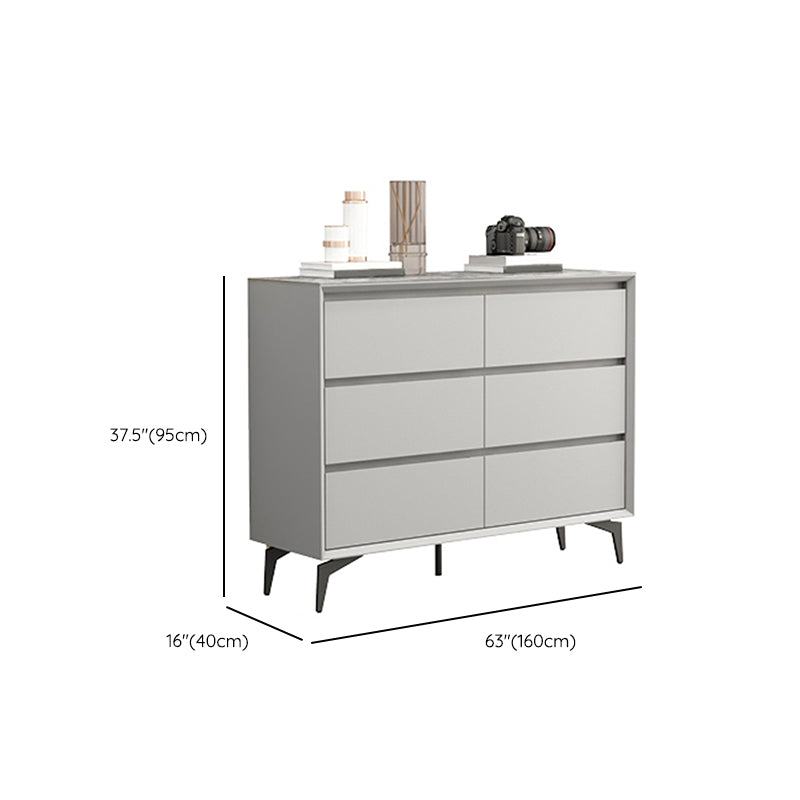 15.6-inch W Modern Storage Chest Stone Storage Chest Dresser with 3/6 Drawers Clearhalo 'Bedroom Furniture' 'Dressers & Chests' 'dressers_chests' 'furn' 'furn_dressers_chests' 'Furniture' 6697067
