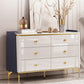 15.6" Width Classic Glam Storage Chest Stone Storage Chest Dresser