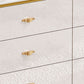 15.6" Width Classic Glam Storage Chest Stone Storage Chest Dresser