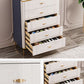 15.6" Width Classic Glam Storage Chest Stone Storage Chest Dresser