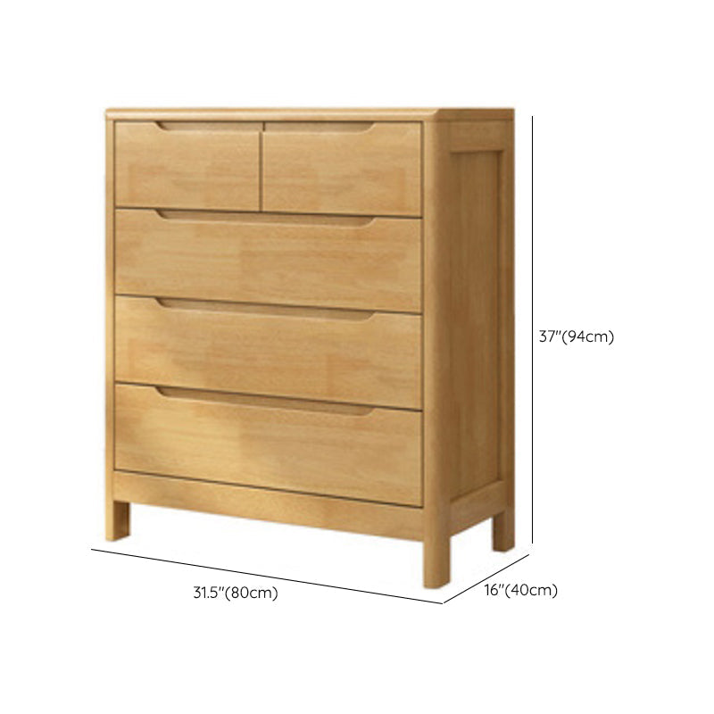 Ultra-Modern Rubberwood Double Dresser Horizontal Storage Chest Dresser for Bedroom Clearhalo 'Bedroom Furniture' 'Dressers & Chests' 'dressers_chests' 'furn' 'furn_dressers_chests' 'Furniture' 6697137