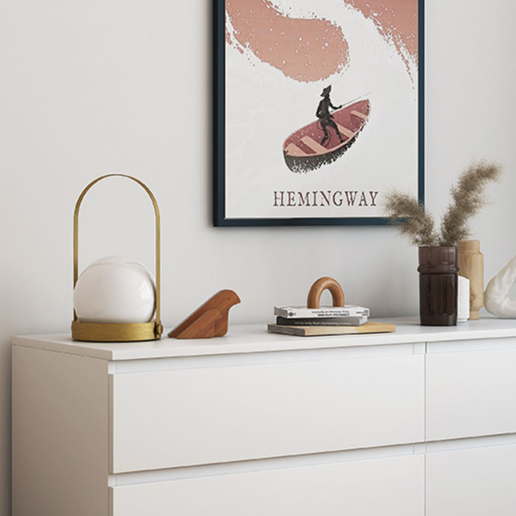 Moderne opbergkist van 15,6 inch breed, vervaardigd houten dressoir
